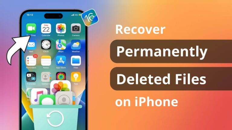 How to Recover Deleted Files on iPhone